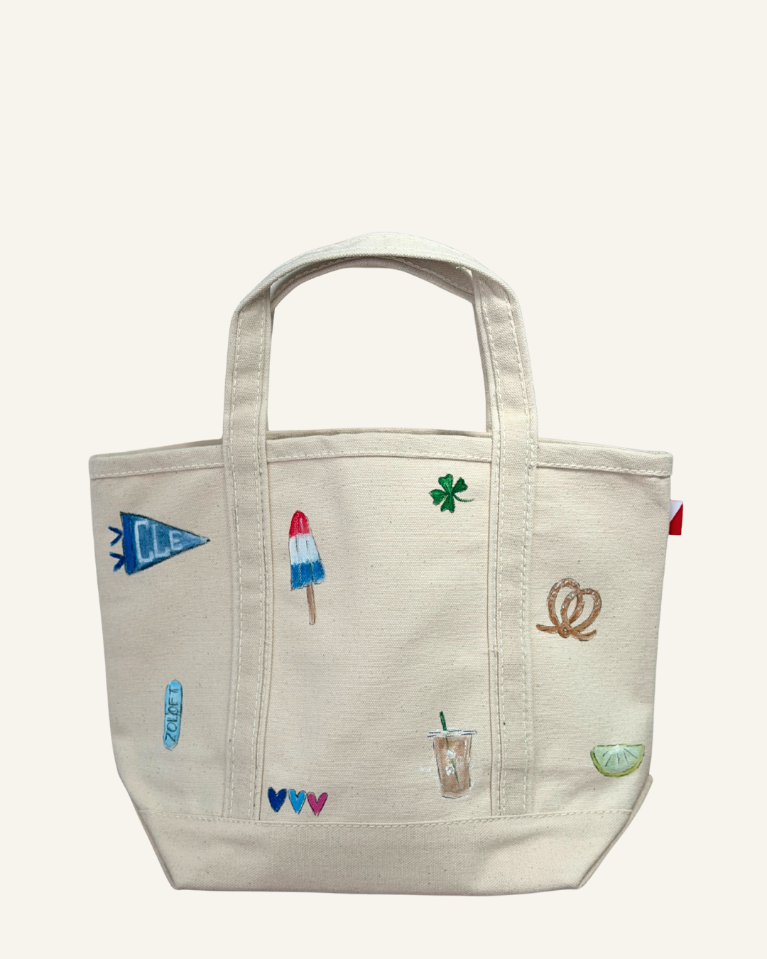 Large Painted Motif Tote